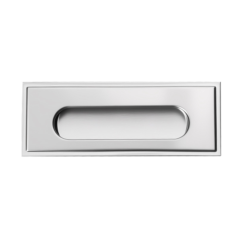 Acero inoxidable puerta de cajón de mano oculta puerta deslizante incrustada invisible gabinete puerta deslizante oculta puerta deslizante de mano oculta mango oculto image 6