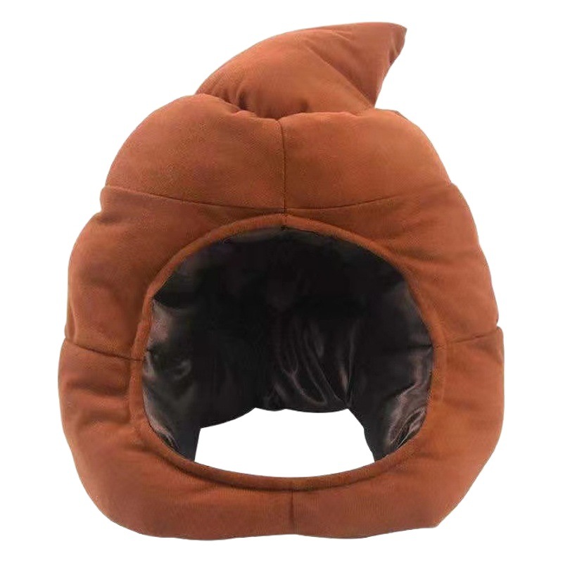 Divertido potty sombrero japonés de dibujos animados lindo venta lindo sombrero grande felpa Internet celebridad TikTok selfie props