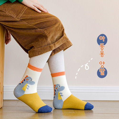 Minliu children's socks wholesale plus velvet thickened terry towel socks baby socks cotton mid-high socks for boys and girls autumn and winter