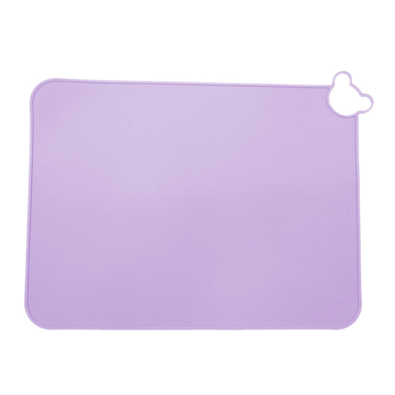 Oso de dibujos animados de silicona para niños Placemat de silicona mantel de aislamiento estera de mesa antideslizante bebé grande placemat ins