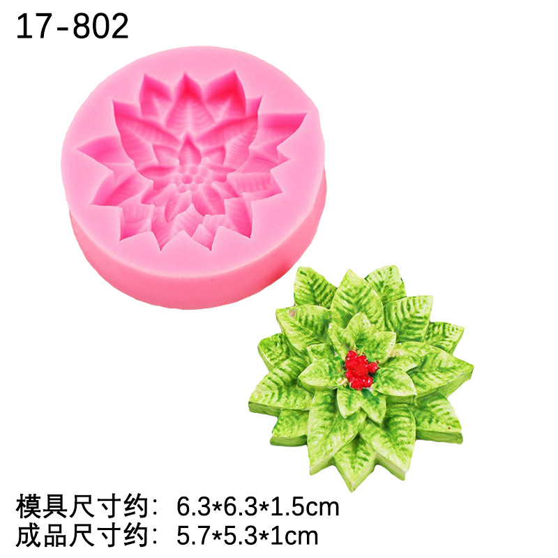 Cristal epoxi mesa de bricolaje flor tridimensional caja de almacenamiento de molde de silicona soporte de teléfono móvil flor decorativa molde