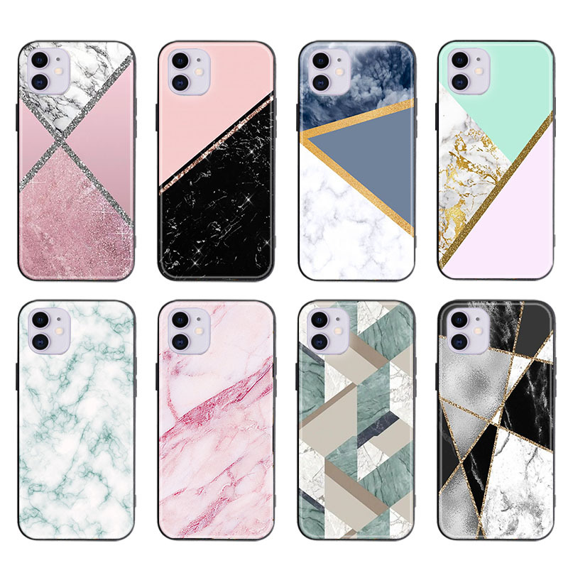 Τηλέφωνο κατάλληλο για νέα θήκη από γυαλί με μοτίβο μαρμάρου για iPhone 13 Apple 12Pro_voghion.com