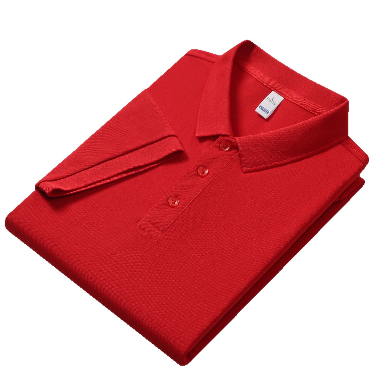 Verano estilo caliente frío, transpirable, ligero, fragancia de lujo, algodón de imitación fino, solapa de color sólido, camisa POLO en vivo, camiseta de manga corta