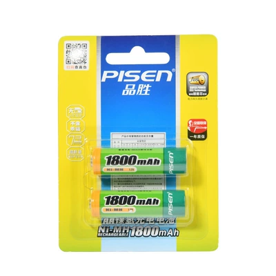 Pinsheng No. 5 Rechargeable Battery 2500Mah Nickel-Metal Hydride Battery (2 Pieces) 1300 Nickel-Metal Hydride Rechargeable Battery 2 Pieces Wholesale (Hibrid akkumulyator batareyaları) - aa1800mah