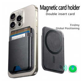 iphone适用magsafe卡包全球定位查找防丢器厂家findmy磁吸卡包