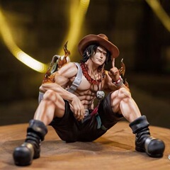 海賊BT座りエースプレミアム版双頭彫刻両手交換可能アニメーションフィギュア卸売モデル