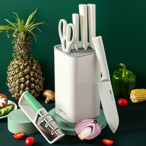 White Lady Knife Set Kitchen Home Use Vegetable Knife Slicing Knife Meat Knife Fruit Knife Stainless Steel Complete Set Combination