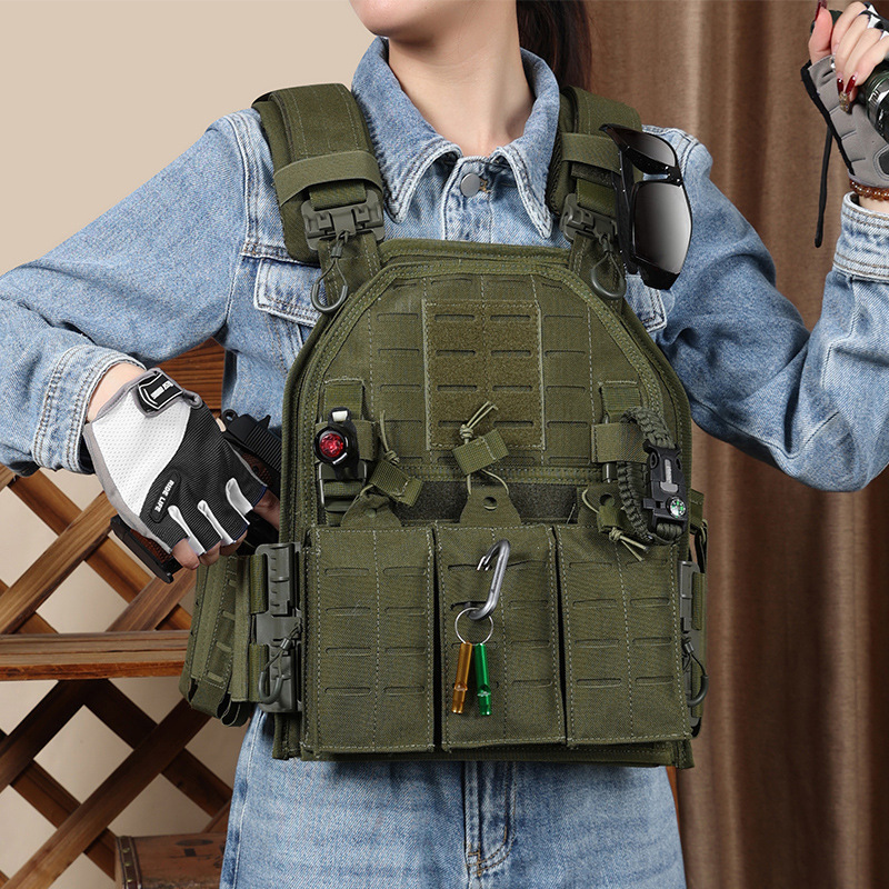 Tactical Quick-Release Vest Molle Modular Vest Adjustable Special Duty Training Equipment Outdoor Export Multi-Function