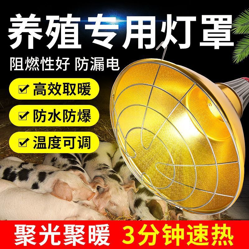 lámpara de aislamiento térmico lámpara de lámpara especial para granja de cerdos lámpara de calentamiento de cerdos para pollos y cerdos de cría de cerdos