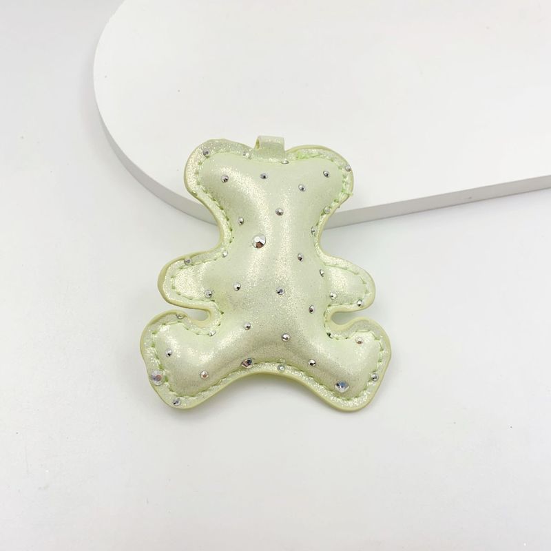 个性创意PU皮革小熊车载挂饰手工DIY包挂钥匙扣手机挂件饰品配件|undefined