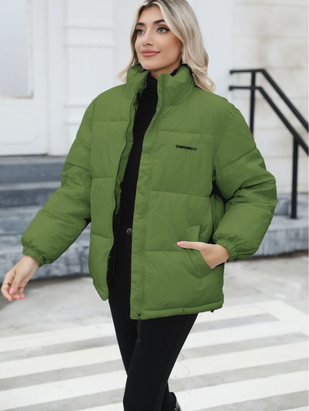 Women's Clothing women's winter cotton coat products new women's high collar fashion cotton coat_voghion.com
