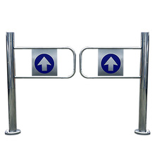 市入口单向门道闸摆闸只进不出通道闸机出口手动手推门禁不垒德株