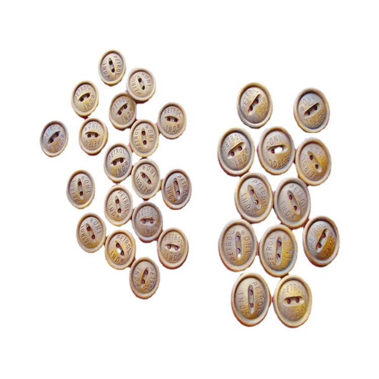 天台维娅厂家直销原木头纽扣子雕刻彩印刷衬衫diy圆形2孔四眼钮扣