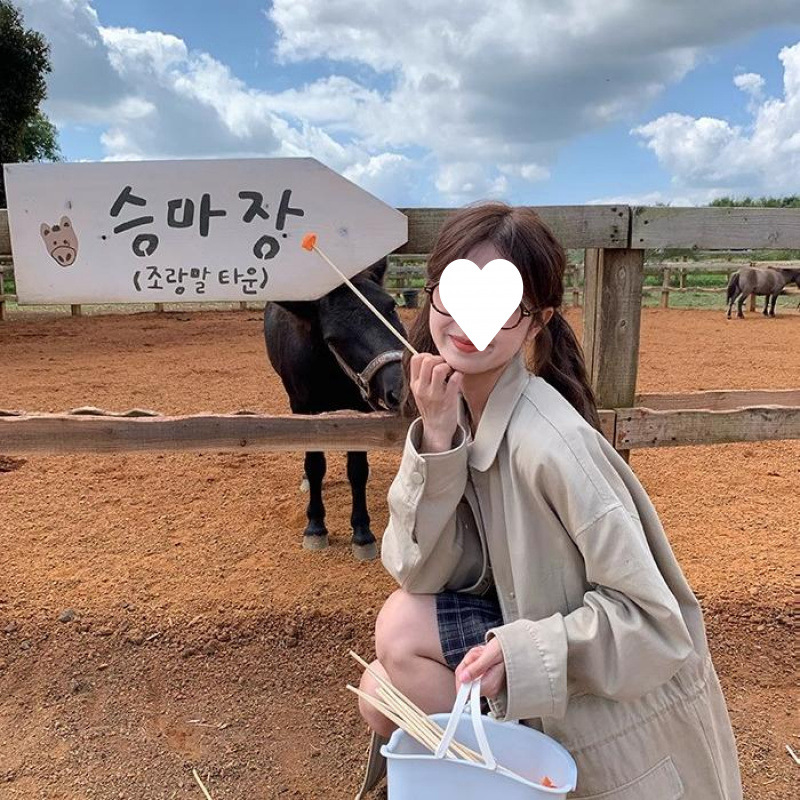 카키색 작업복 루즈 롱 윈드브레이커 여성 봄 가을 신상품 캐주얼 슬림 컬리지 스타일 인기 코트