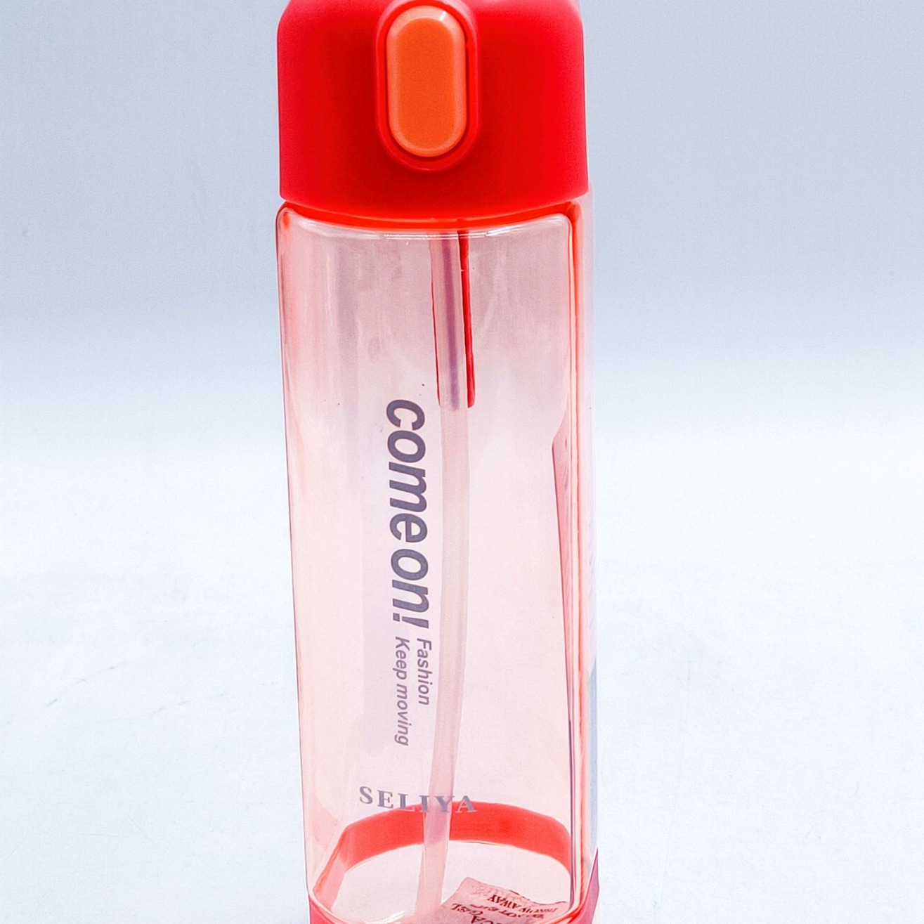 Nuevo estilo coreano transparente tapa elástica taza de paja grande tamaño pequeño estudiante beber taza cuadrada moda espacio taza pareja uno