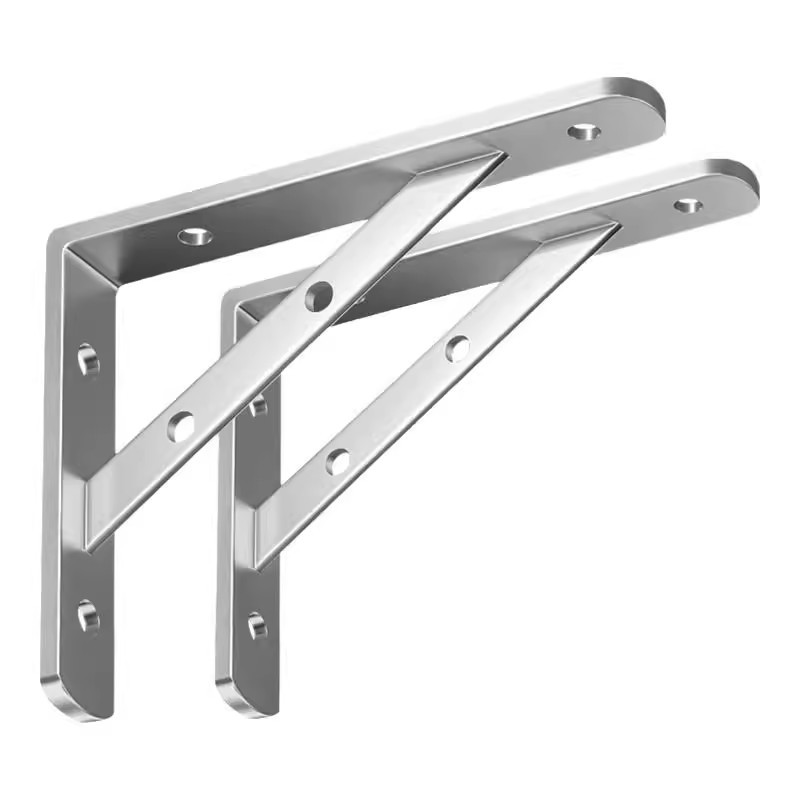 304 acero inoxidable triangular soporte de soporte de pared de ángulo recto fijo trípode placa de soporte de ángulo de hierro soporte de soporte estante