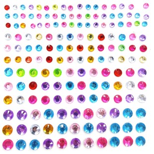 Customer-Exclusive Production of Cross-Border Hot-Selling Face Diamond Stickers, Children's Pearl Gemstone Diamond Stickers, Stage Diamond Stickers