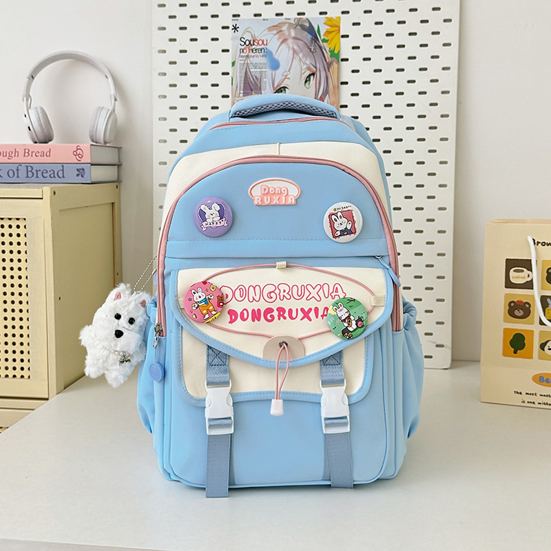 Comercio exterior mochila de alto valor para mujer al por mayor escuela secundaria, escuela secundaria, estudiante universitario, mochila de estilo universitario, mochila de viaje de gran capacidad