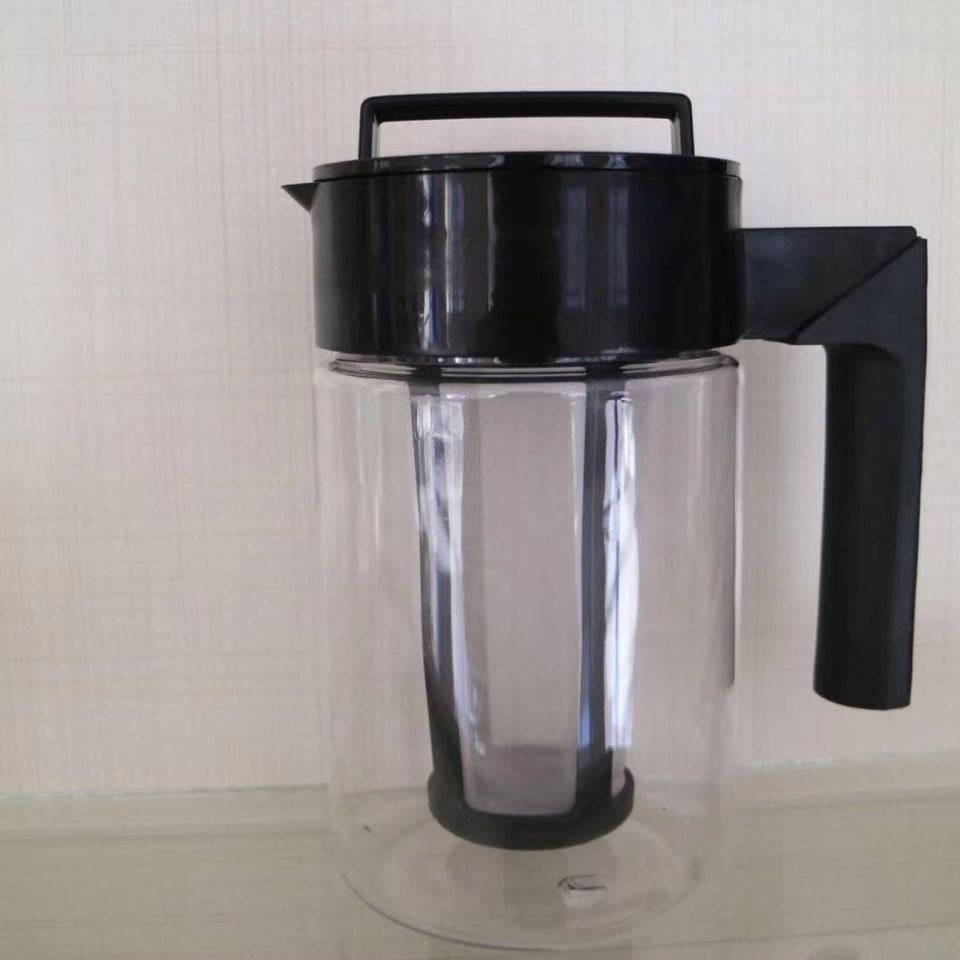 Cafetera, cafetera para café frío, tetera para té verde frío con filtro, cafetera de plástico para café helado, transfronteriza