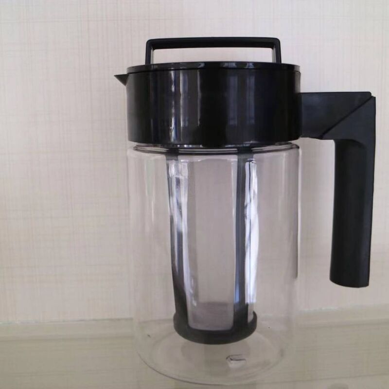Coffee Pot Taiwan Zun Cold Brew Coffee Pot Cold Green Teapot with Filter Plastic Ice Coffee Pot Cross-Border