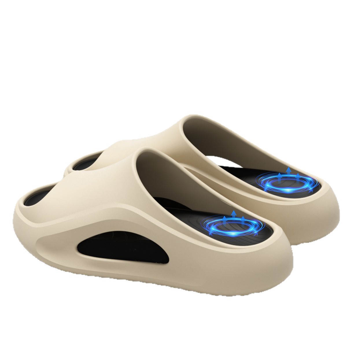Zapatillas deportivas de fondo grueso para hombres 2026 nuevas zapatillas de baño interior antideslizante antiolor para pisar mierda fría