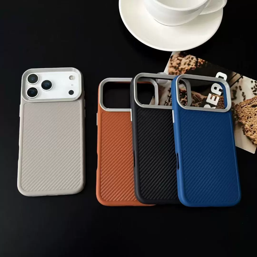 17适用iPhone16二合一碳纤维苹果15ProMax手机壳14防摔13保护套12
