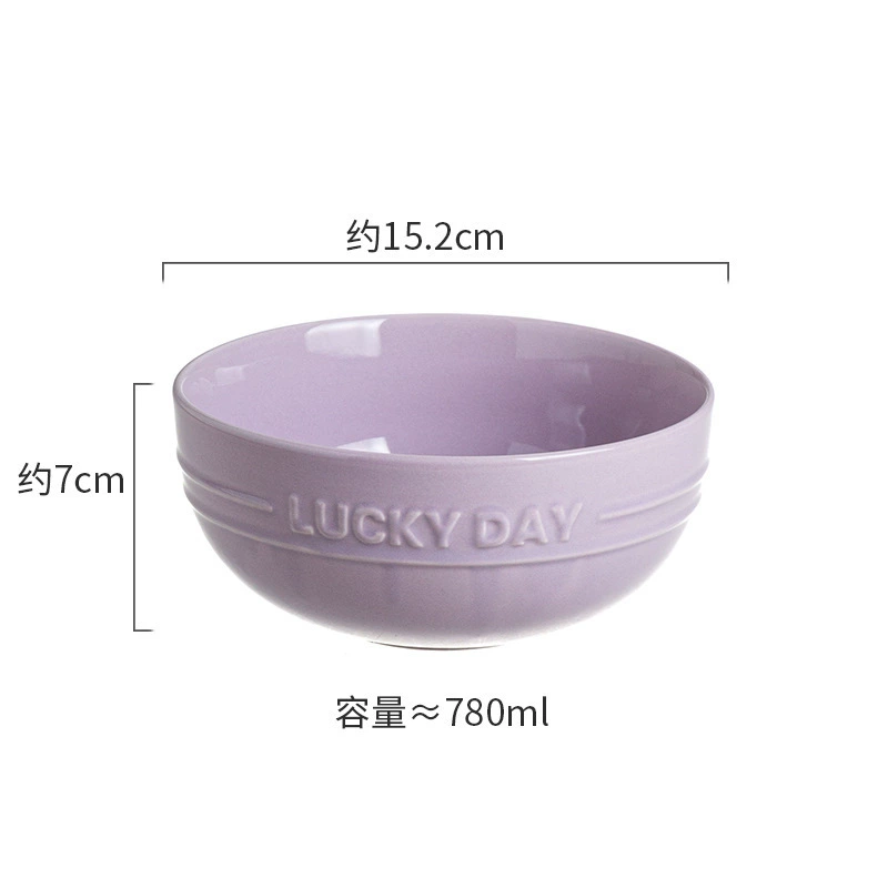 Underglaze color thick bowls and plates for housewarming, high-looking tableware and dishes sets, rice bowls, household simple bowls, spoons, soup bowls and plates