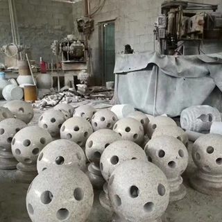 石墩柱礅异型系列栏杆石花岗岩石礅火烧板拦路石墩异形天然石材