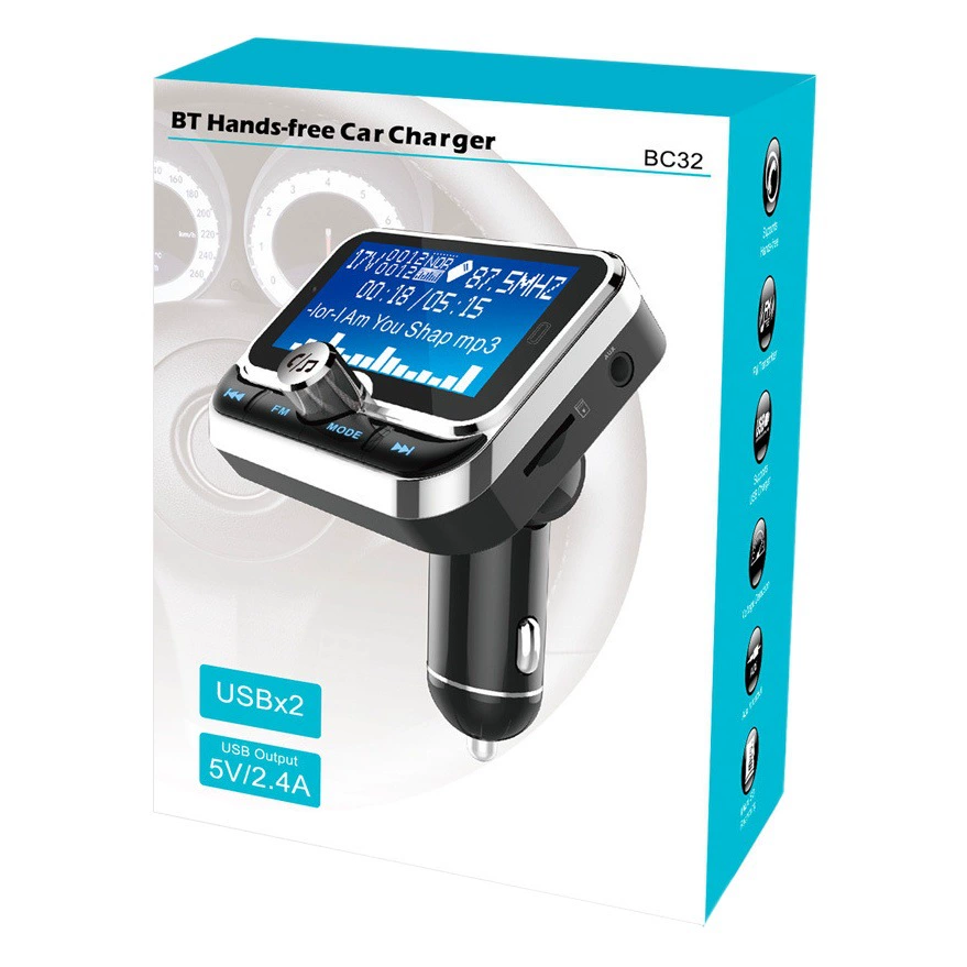Новая Автомобильная mp3-карта BC32, Подключаемая к большому экрану, Папка поддержки языков в 7 странах с автомобильным Bluetooth-плеером с дистанционным управлением