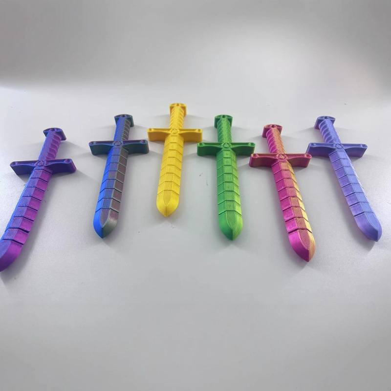 国境を越えた子供の新しい奇妙な 3D プリント剣鞭縮み可能な伸縮剣減圧おもちゃ卸売屋台の小さなギフト|undefined