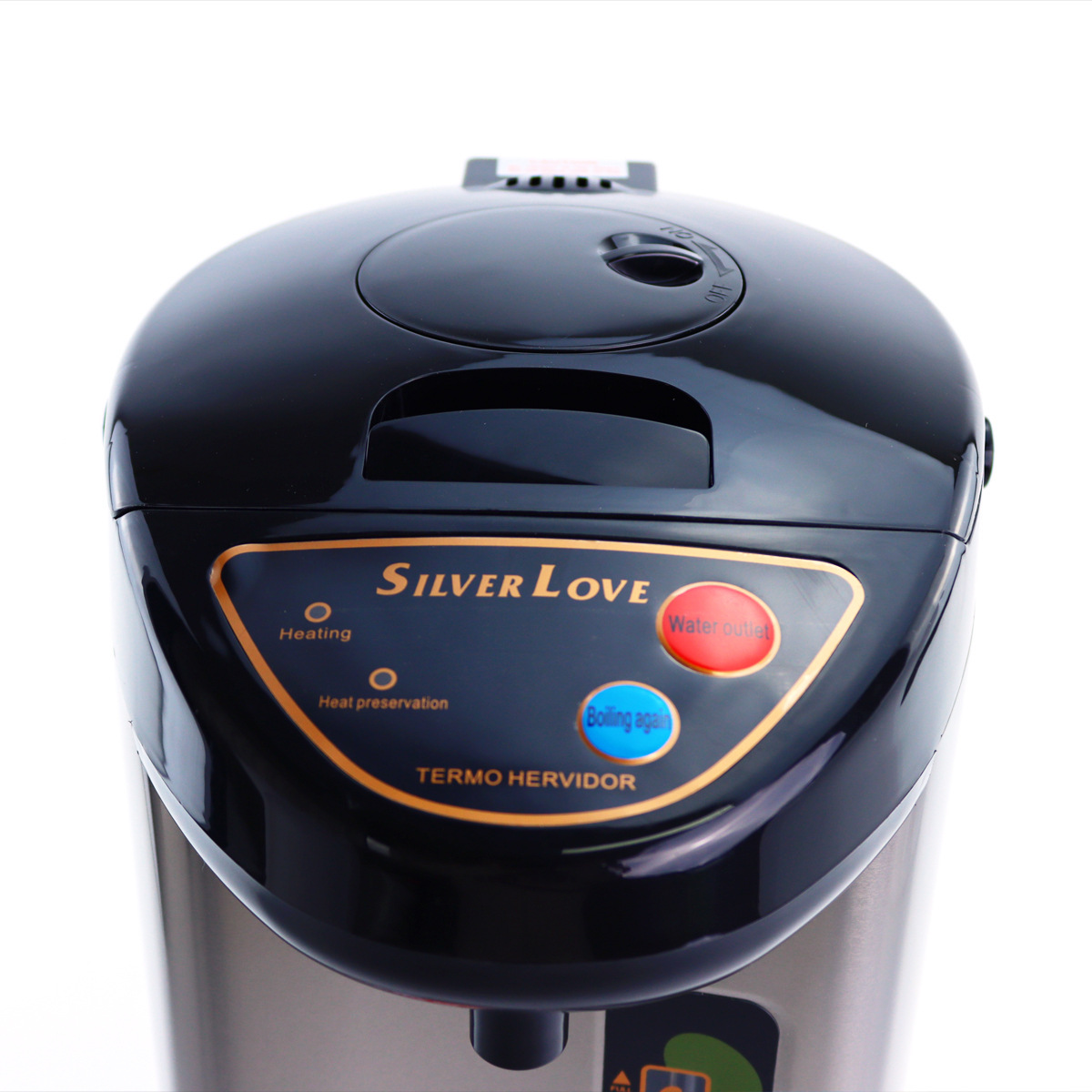 SILVER LOVE acero inoxidable hervidor eléctrico de agua caliente botella de agua caliente eléctrica de gran capacidad hervidor de agua caliente doméstico transfronterizo