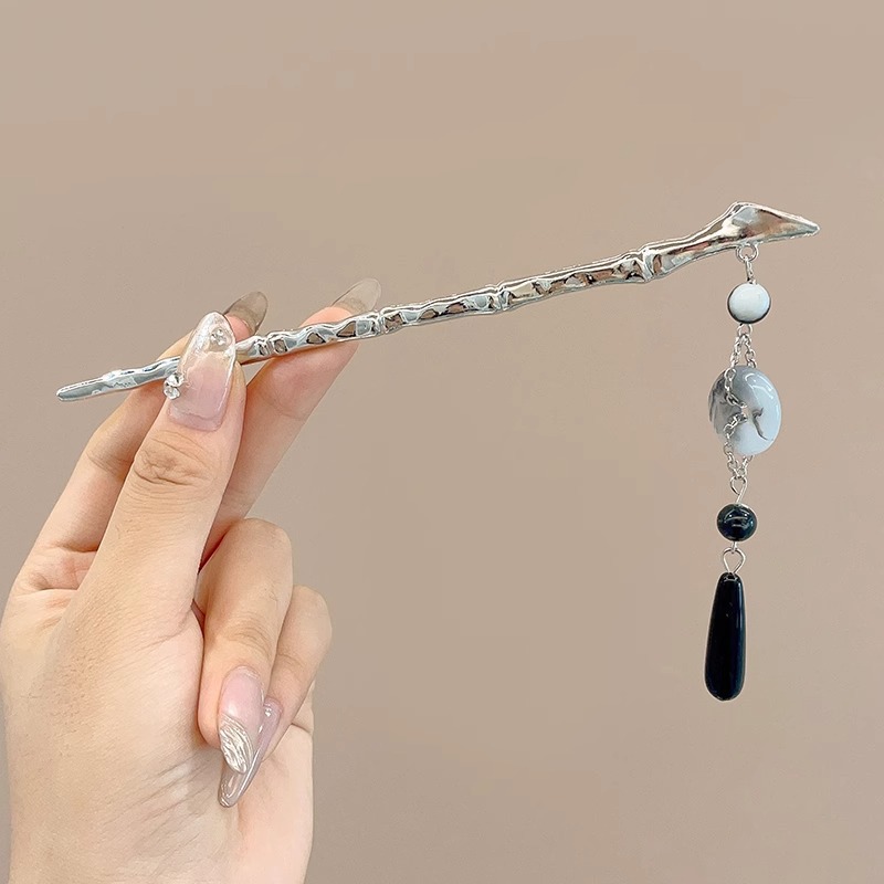 Orquídea de estilo antiguo broche de orquídea de franela nuevo estilo chino de primavera adornamiento de cabello temperamento disco broche de cabello simple broche nicho tocado