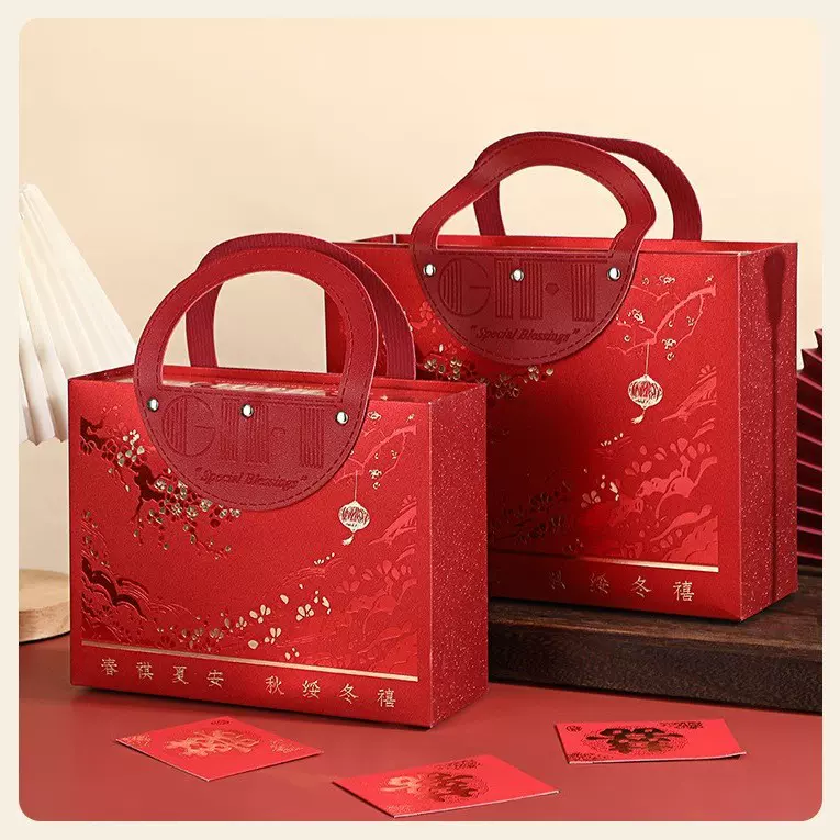 中式结婚喜糖盒抽屉盒高颜值婚庆伴手礼盒子吾家有喜精美回礼袋子