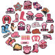 New Pink Denim Series Hole Shoes Shoes Flower Shoe Buckle DIY Removable PVC Soft Glue Garden Shoes Decorative Accessories
