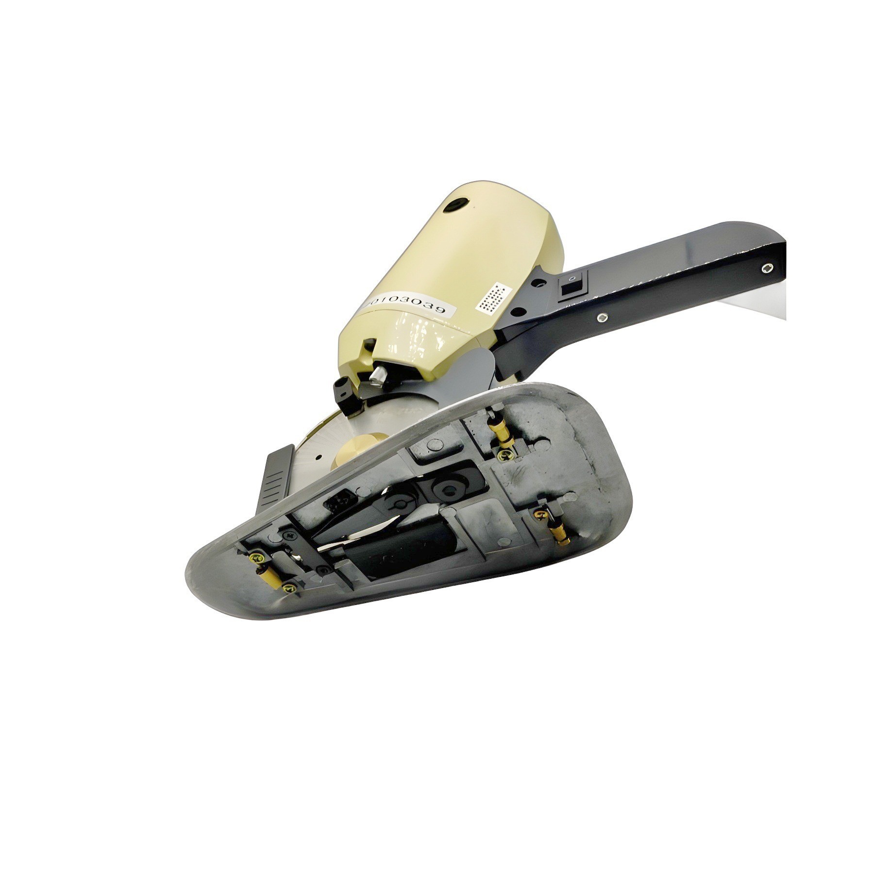 DYP DAYUWANG cuchillo redondo eléctrico tijeras eléctricas tijeras eléctricas de ropa tipo 100 cortador de tela de cuero tipo empuje manual