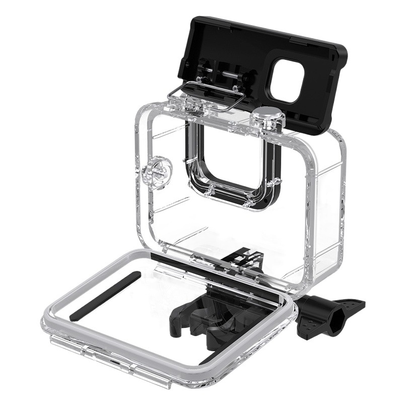 Para GoPro 13 12-11-10 Carcasa impermeable Lente sin desmontaje Carcasa protectora para cámara deportiva Carcasa sumergible