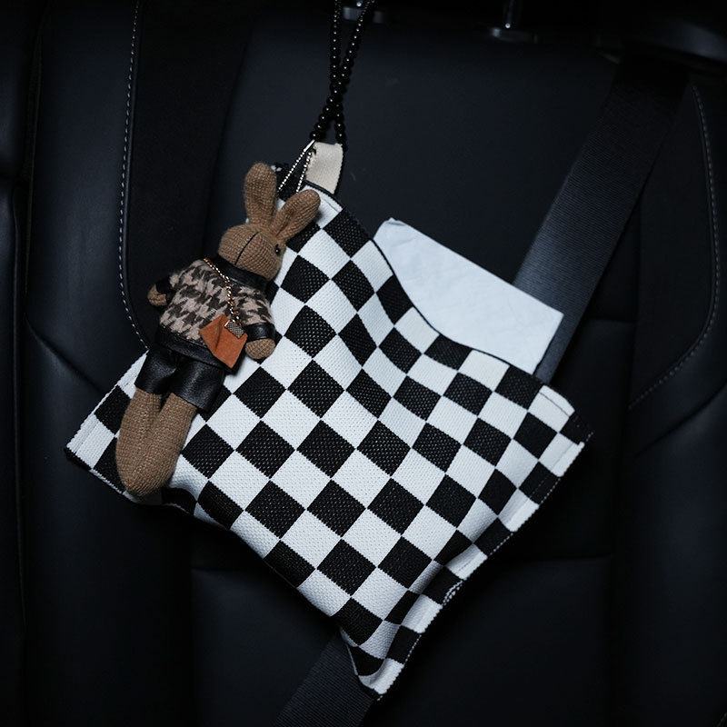 Car Tissue Box, Biqi Bixing Car tissue box/set - black-white-spots-rabbit