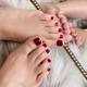 Toe nail polish baking-free new ins style long-lasting non-fading non-toxic Net red White mirror silver nail polish