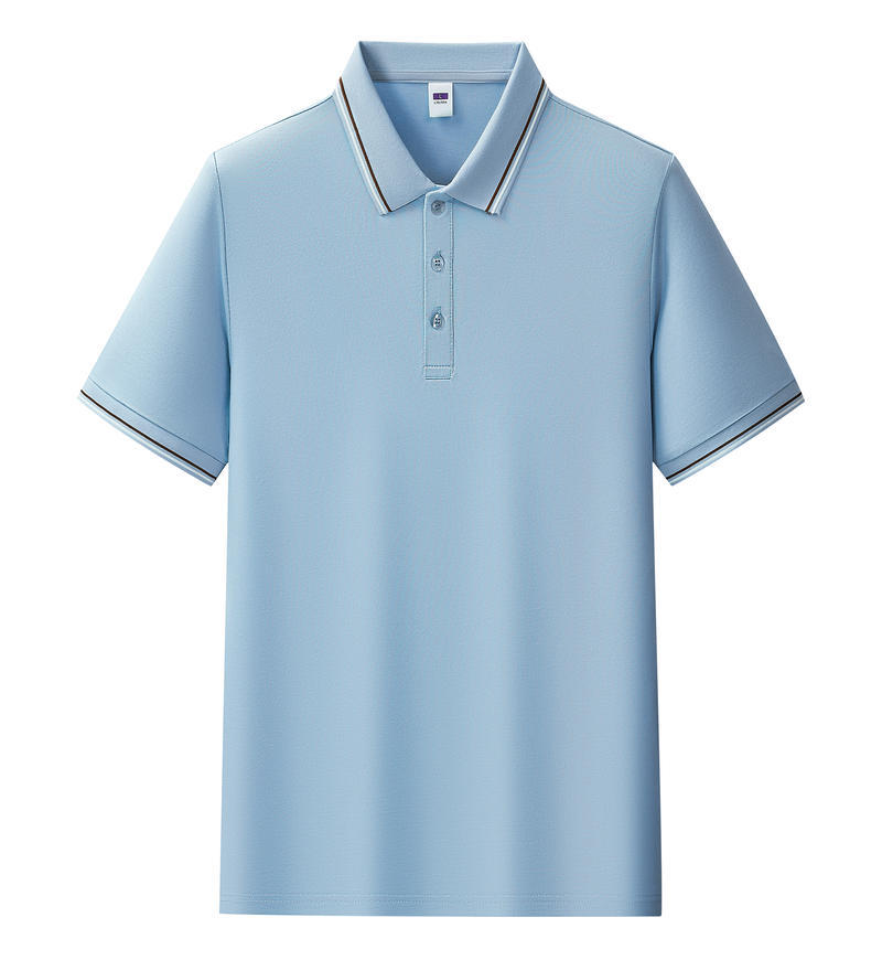 Camisas de polo de tamaño grande personalizadas logotipo de verano transfronterizo de algodón de hielo ropa de trabajo equipo de trabajo camiseta de manga corta personalizada