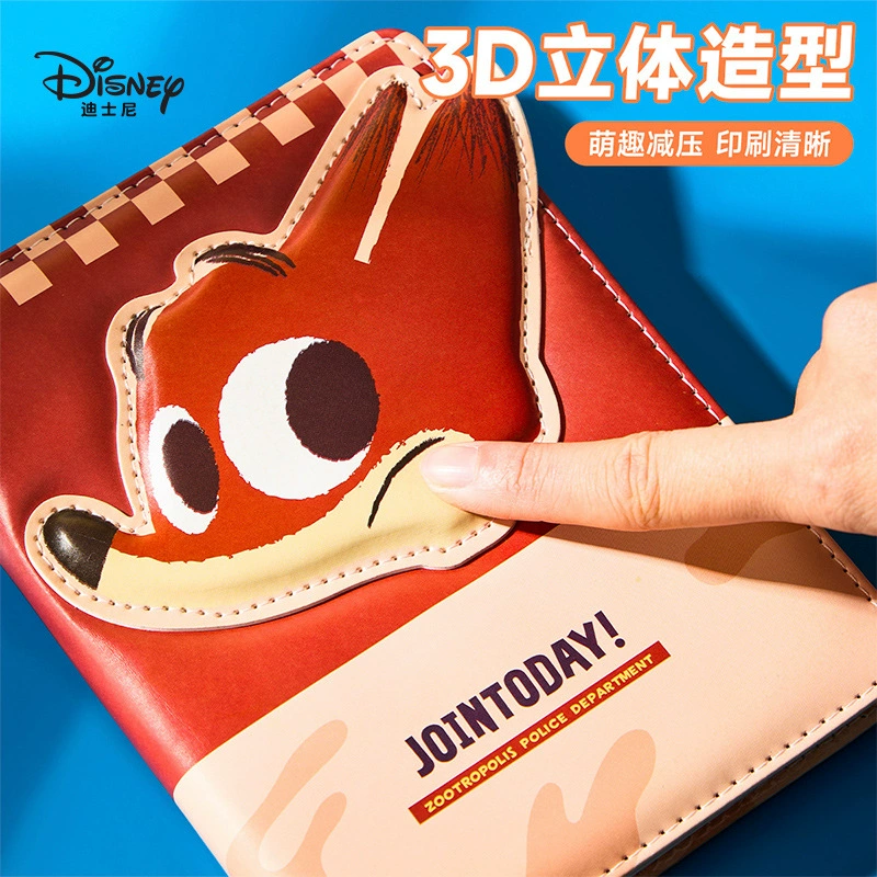 Disney, polyurethane cartoon laptop for students, three dimensional notebook, high quality book