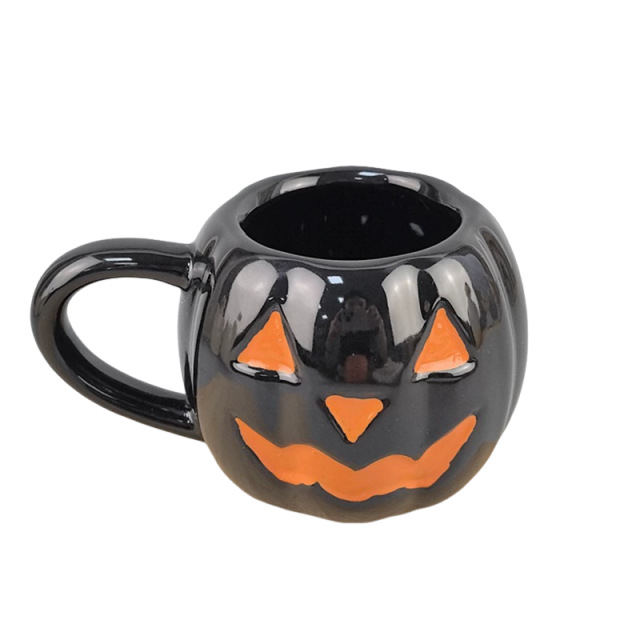 Taza de Halloween cuidadosamente seleccionada Taza de café con forma de bebé de calabaza Festival de fantasmas Taza de dibujos animados creativa con forma 3D