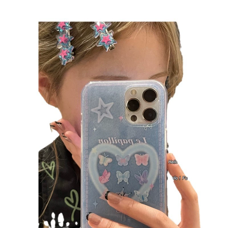 Пара ~ На основе Xiaohongshu рекомендует Y2K Millennium Sweet Cool Girl Star Hair -расческа сбоку, ушки утки Мудо волосы башни