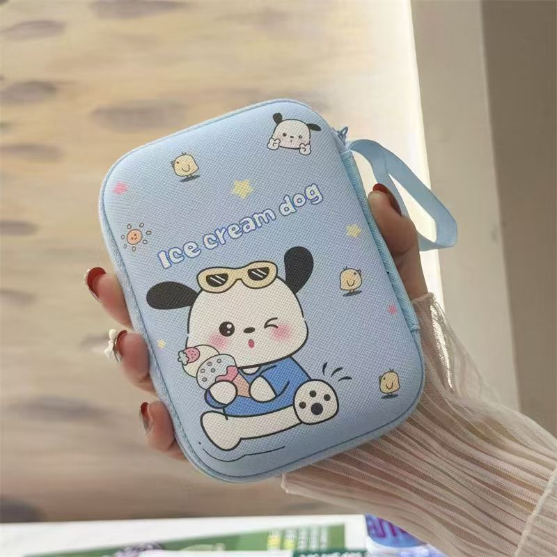 CCD 充電器デジタル収納袋ヘッドフォンデータケーブルかわいい漫画カメラポータブル整理ボックスハードドライブバッグハード|undefined