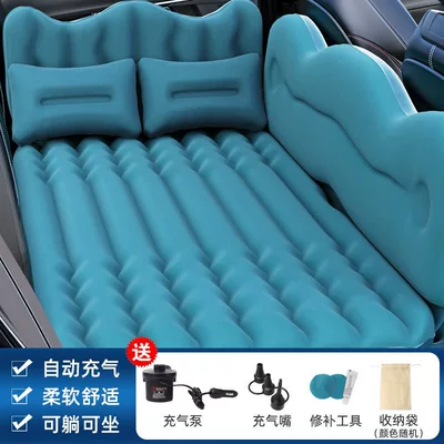 Vehicle-mounted inflatable bed, Auto Supplies Foldableing Car - dark-green-side-end-inflatable-mattress