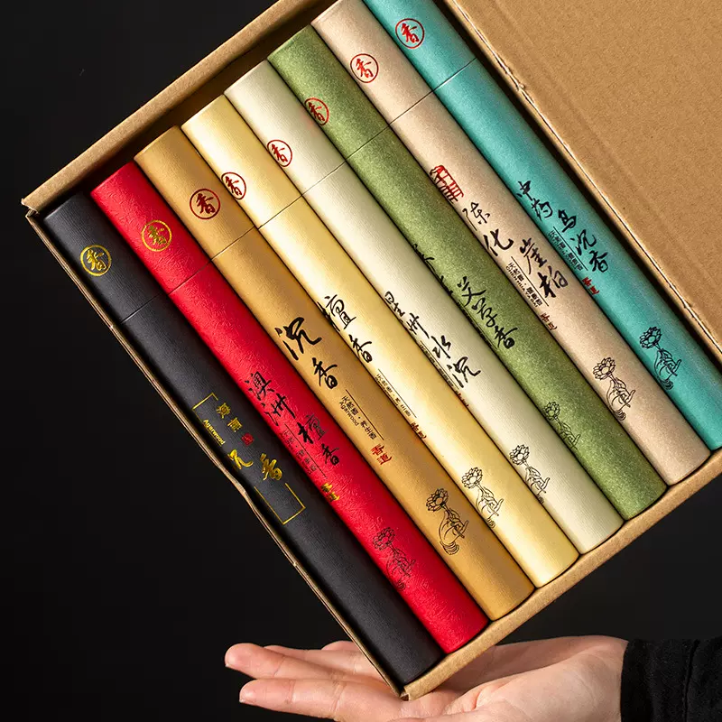 厂家直销礼盒装线香檀香沉香熏香家用室内天然佛香特价批发