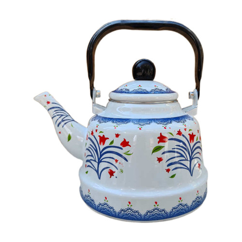 Enamel kettle electric ceramic stove for tea making household enamel brewing coffee ancient clock kettle tea making hotel tea tube restaurant universal