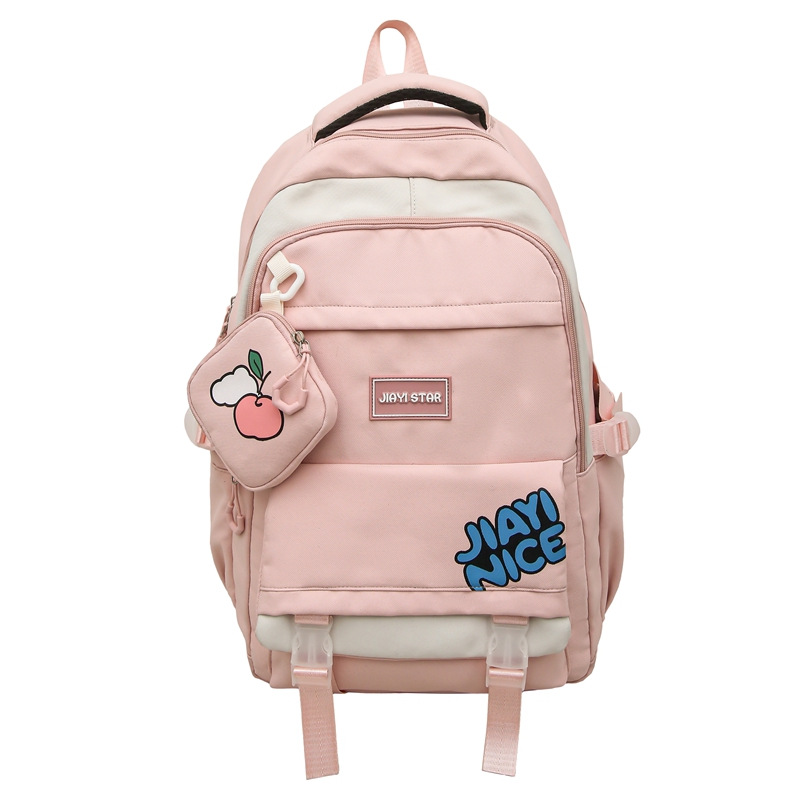Niña japonesa estilo ins, mochila escolar ligera y linda, simple y versátil, mochila de gran capacidad para estudiantes universitarios de secundaria y preparatoria