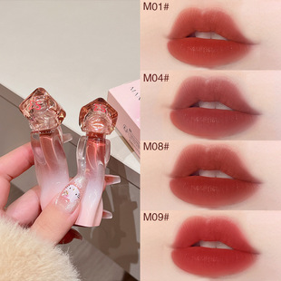 MANSLY Water Mist Lip Glaze Velvet Fog Surface Not Easy to Stick Cup Lipstick Overlay Temperament Plain Female Wholesale 2050