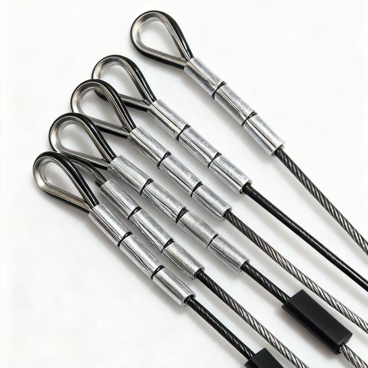 不锈钢钢丝绳端子 铝套防护绳 户外304配套装备 大棚拉紧绳五金