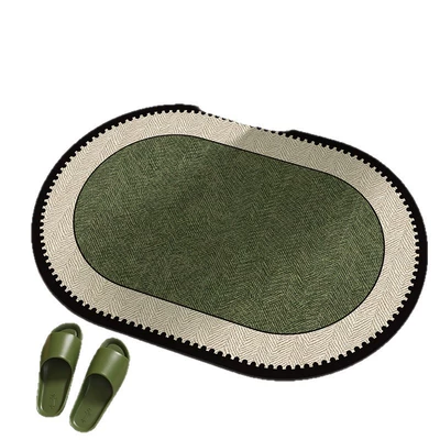 Avtomobil döşəmə paspasları: vintage bathroom floor mat, water-absorbent